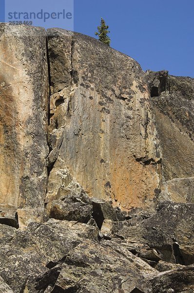 Felswand  in der Nähe von Yellowknife  NT