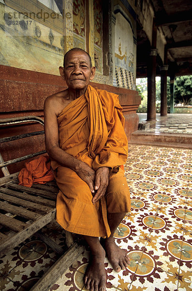 Mönch in buddhistischen Klosters  Kambodscha