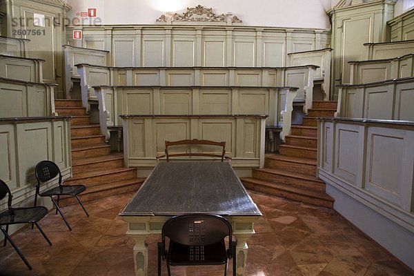 Hörsaal des pädagogischen Gebäude  Palazzo Paradiso  Ferrara  Emilia-Romagna  Italien