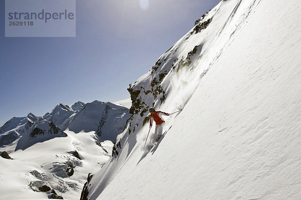 Italien  Tirol  Monte Rosa  Freeride  Herrenabfahrt