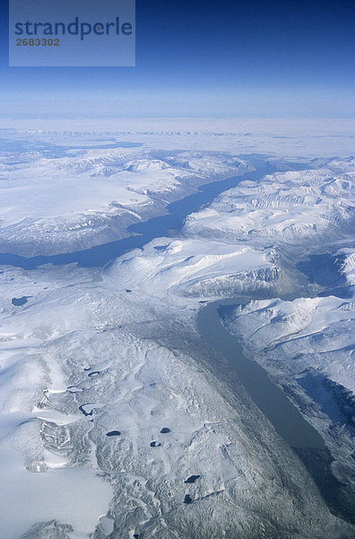 Luftbild der Westküste  Grönland