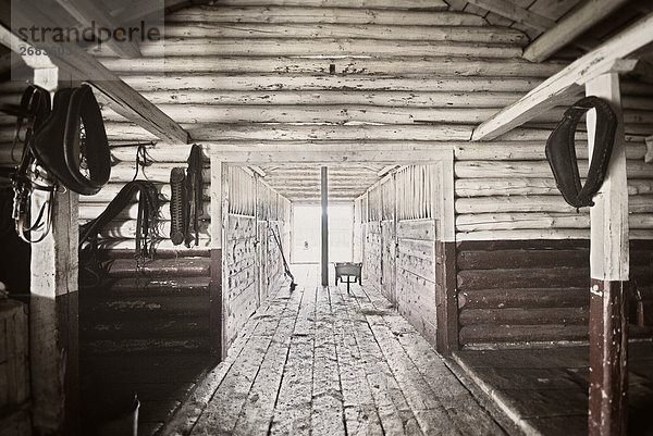 Horse Barn  Fort Walsh  Cypress Hills Saskatchewan