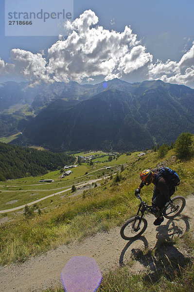 Mountainbiken in den Alpen
