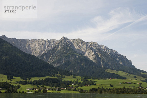 Österreich  Tirol  Walchsee  Zahmer Kaiser  Berglandschaft