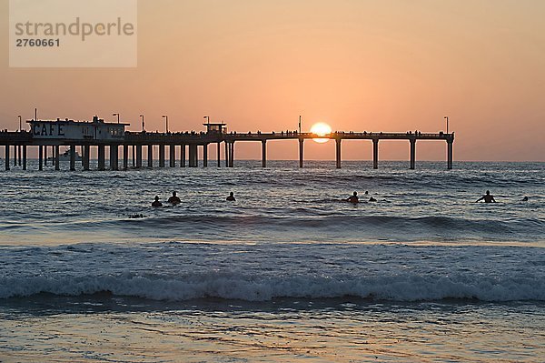 USA  California  San Diego  Ocean Beach Fishing pier