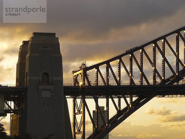 Untersicht Brücke  Sydney Harbour Bridge  Sydney Harbor  Sydney  New South Wales  Australien