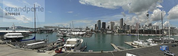Boote im Hafen  Auckland  Neuseeland Südinsel  Neuseeland