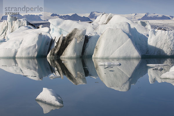 10850309  Island  Jokulsarlon  Natur  Landschaften  Landschaft  Reisen  Eis  Eisbildung  Gletscher  See  Meer  Spiegelung  Wasser