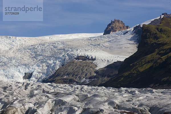 10850380  Island  Svinafellsjokull  Natur  Landschaften  Landschaft  Reise  Eis  Eis  Gletscher  Bildung  Wasser