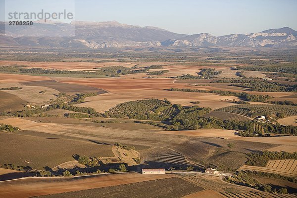 Luftbild von Landschaft  Valensole  Alpes-de-Haute-Provence Alpes-de-Haute-Provence-Alpes-Côte d ' Azur  Frankreich