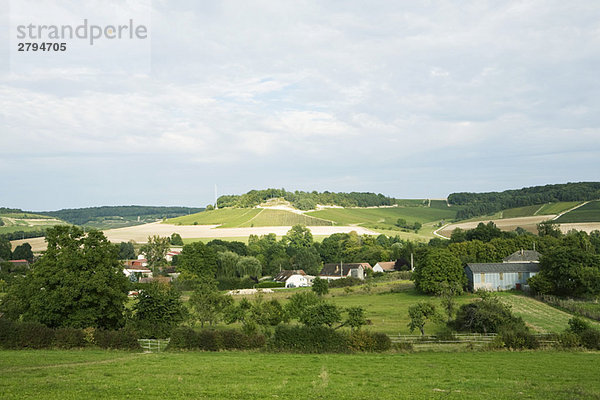 Frankreich  Champagne-Ardenne  Aube  ländliche Landschaft