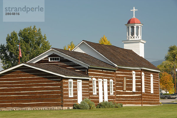 Kirche in Feld Ravalli County  Montana  USA
