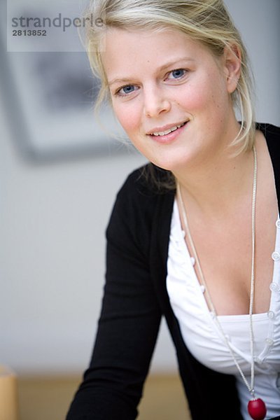 Portrait einer blonden Frau Schweden.