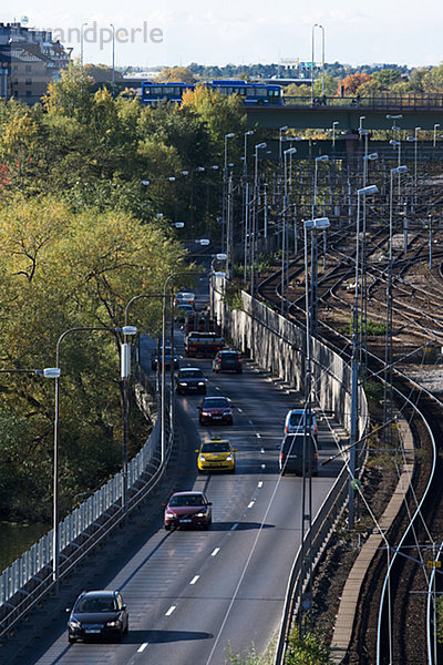 Verkehr Stockholm Schweden.