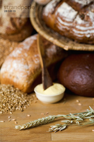 Brot Weizen Hafer und Butter Schweden.