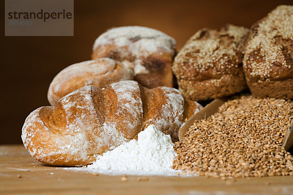 Brot Getreide und Mehl Schweden.