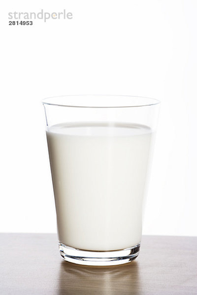 Ein Glas Milch Nahaufnahme.