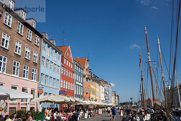 Nyhavn in Copenhagen Denmark.