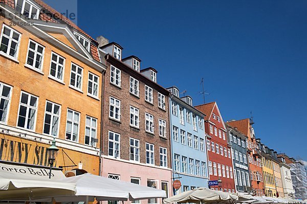Nyhavn in Copenhagen Denmark.
