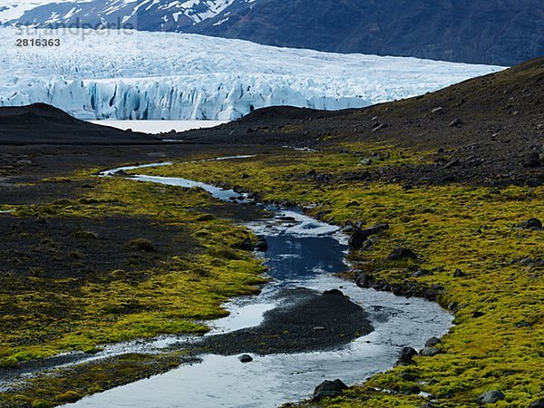 Gletscherwasser Vatnajokull Island.