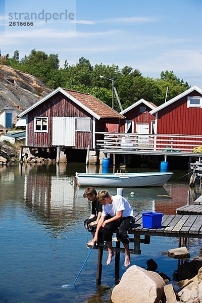 Junge - Person angeln 2 Bohuslän