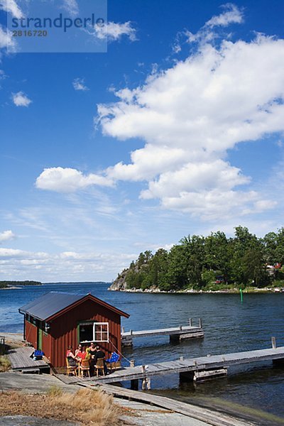 Abendessen Bootshaus Inselgruppe