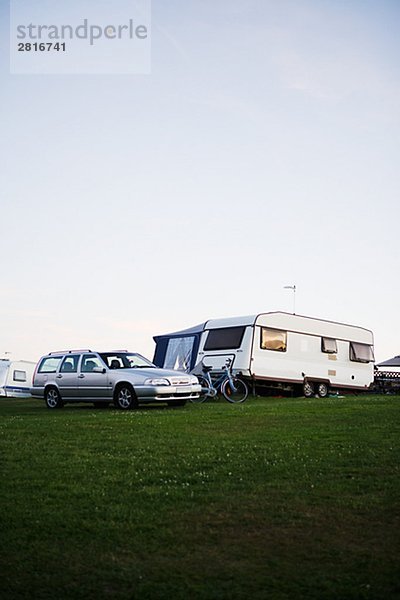 Caravan und Volvo Schweden.