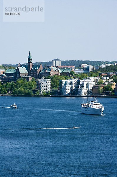 Ein Boot in Stockholm Schweden.