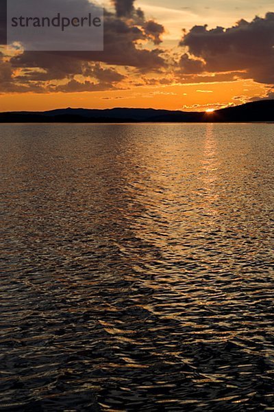 Sunset Hetogeln Jämtland Schweden.