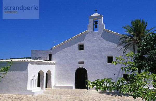 Fassade der Kirche  San Joan de Labritja  Ibiza  Balearen Inseln  Spanien