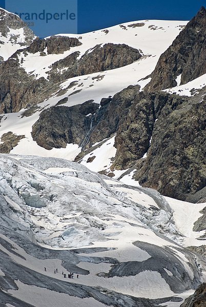 Frankreich  Provence Alpes Cote d ' Azur  Hautes Alpes  Ecrins Nationalpark  den Blanc-Gletscher