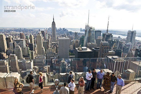USA  New York  Blick auf Manhattan