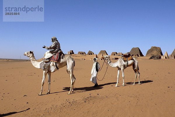 Afrika  Sudan  Nubien  Meroe  die Ruinen