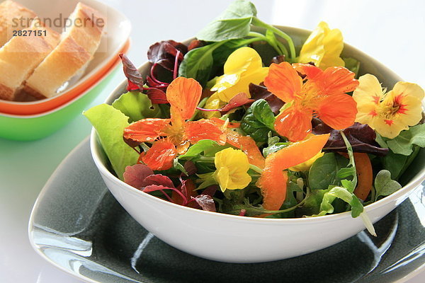 Nahaufnahme-Gemüse-Salat auf Platte