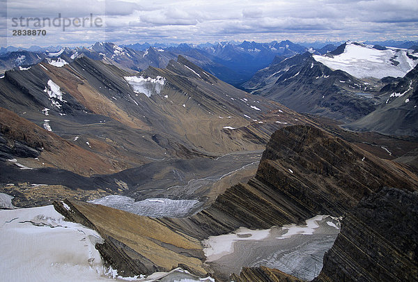 Luftbild von Jasper-Nationalpark  Alberta  Kanada.