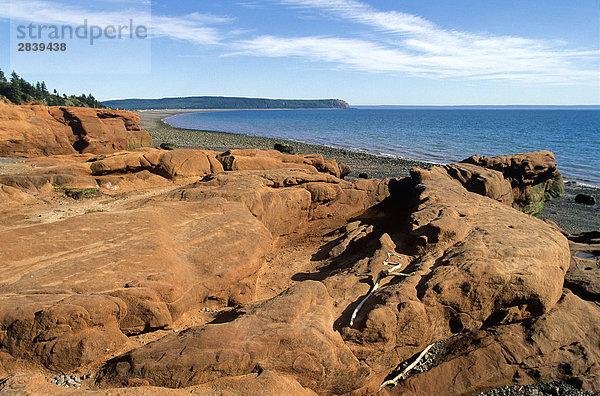 nahe Geologie Anordnung Entdeckung Bucht Kanada Nova Scotia Neuschottland