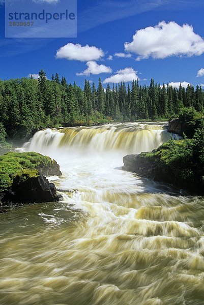 Pisew Falls entlang der Gras River  Pisew Falls Provincial Park  Northern Manitoba  Kanada.