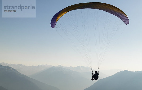 Paragliding  British Columbia  Kanada.