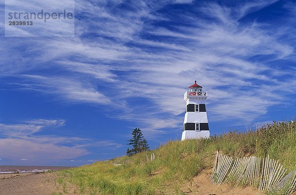 Leuchtturm in Cedar Hills Provincial Park  Prince Edward Island  Kanada.