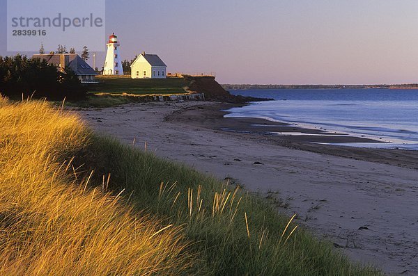 niedrig Gezeiten Leuchtturm Insel Ländliches Motiv ländliche Motive Kanada Prince Edward Island