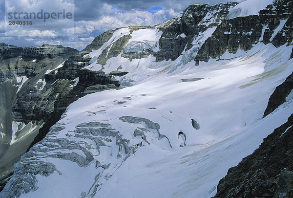 Blick über die Stanley-Gletscher aus bis auf Mt Stanley Kootney National Park  Alberta  Kanada.
