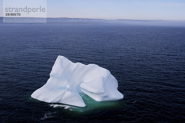 Eisberg Ansicht Luftbild Fernsehantenne Kanada Meerenge
