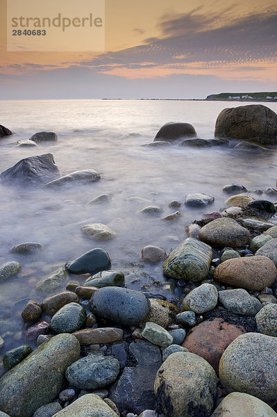 Felsen Sonnenuntergang Küste grün zeigen UNESCO-Welterbe Kanada