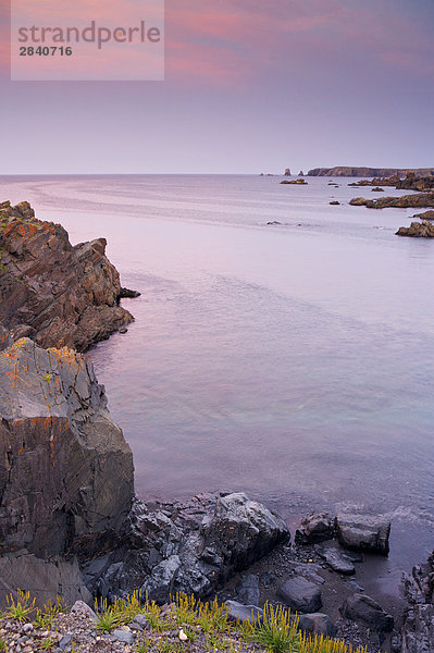 Sonnenuntergang über Küste Ländliches Motiv ländliche Motive Cape Bonavista Kanada Halbinsel