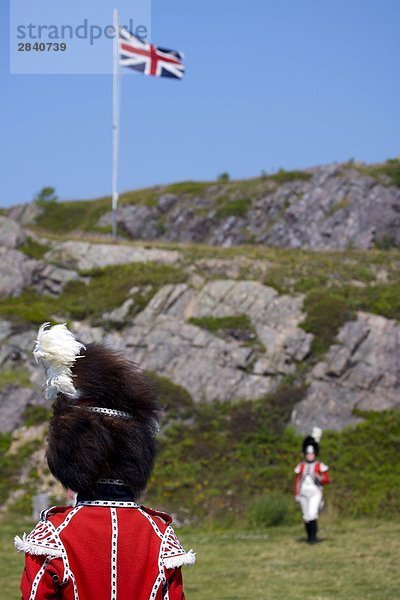 Signal Hill Tätowierung  Militär März und am Signal Hill National Historic Site in St. John's  St. John's Harbour  St. John's Bay  Avalon Halbinsel  Neufundland & Labrador  Kanada anzuzeigen.