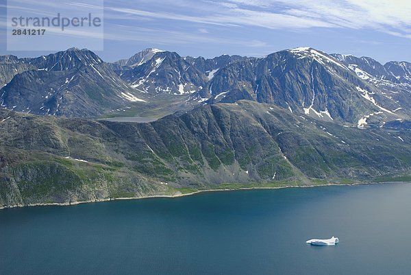 Eisberg Berg Ansicht Labrador Neufundland Luftbild Fernsehantenne Bucht Kanada