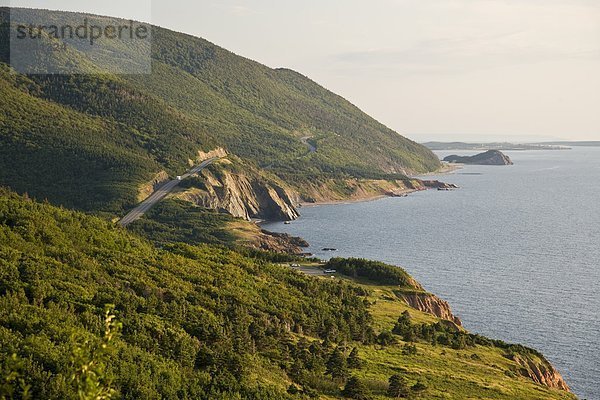 folgen Mütze Ansicht rot Kanada Cape Breton Island Nova Scotia Neuschottland