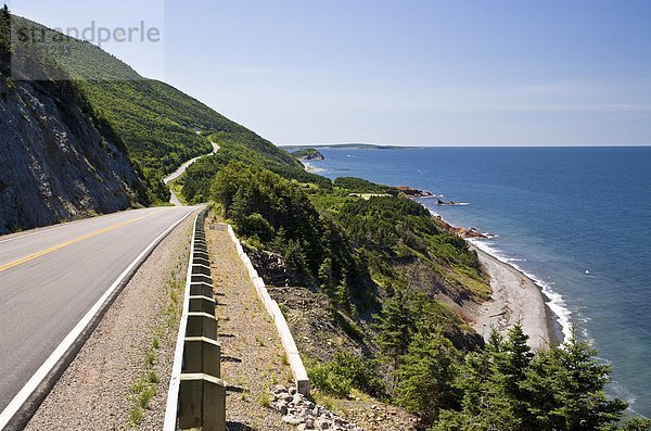 folgen Mütze Ansicht rot Kanada Cape Breton Island Nova Scotia Neuschottland