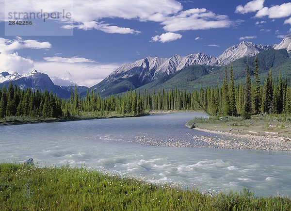 Die Kootenay River und der Mitchell-Strecke  Kootenay-Nationalpark  British Columbia  Kanada