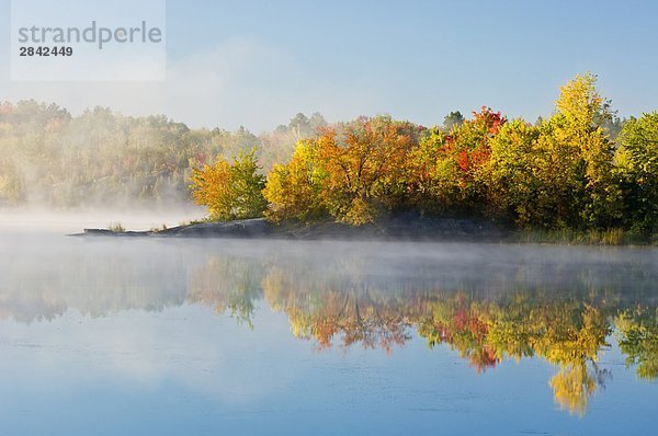 Reflections in Vermilion River. Naughton  Ontario  Kanada.